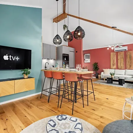 Edler Wohnraum Schwanenteich-penthouse Mit Garage, Grill, Kaffeevollautomat, Klima, Lift & Terrasse Apartment Zwickau